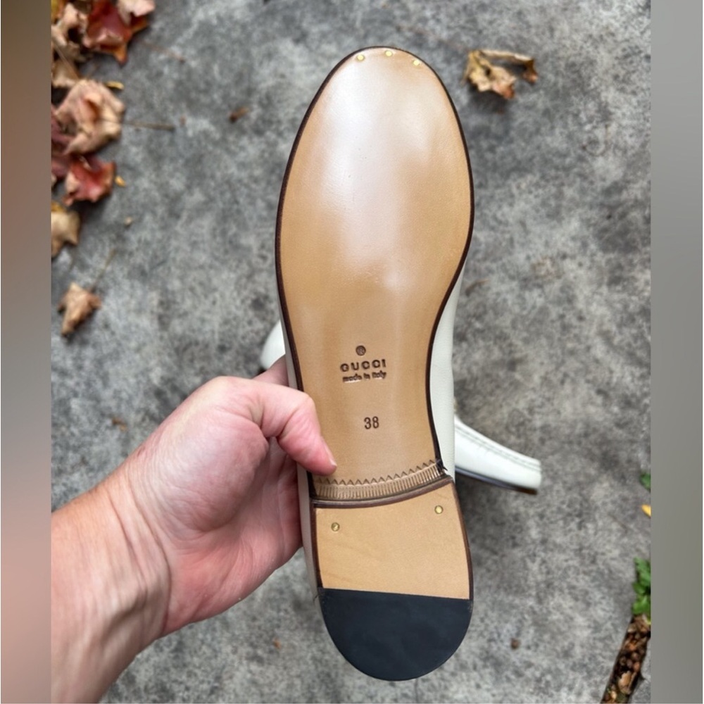 GUCCI LOAFERS NWT WHITE SIZE-8 
BOX INCLUDED - Picture 8 of 9